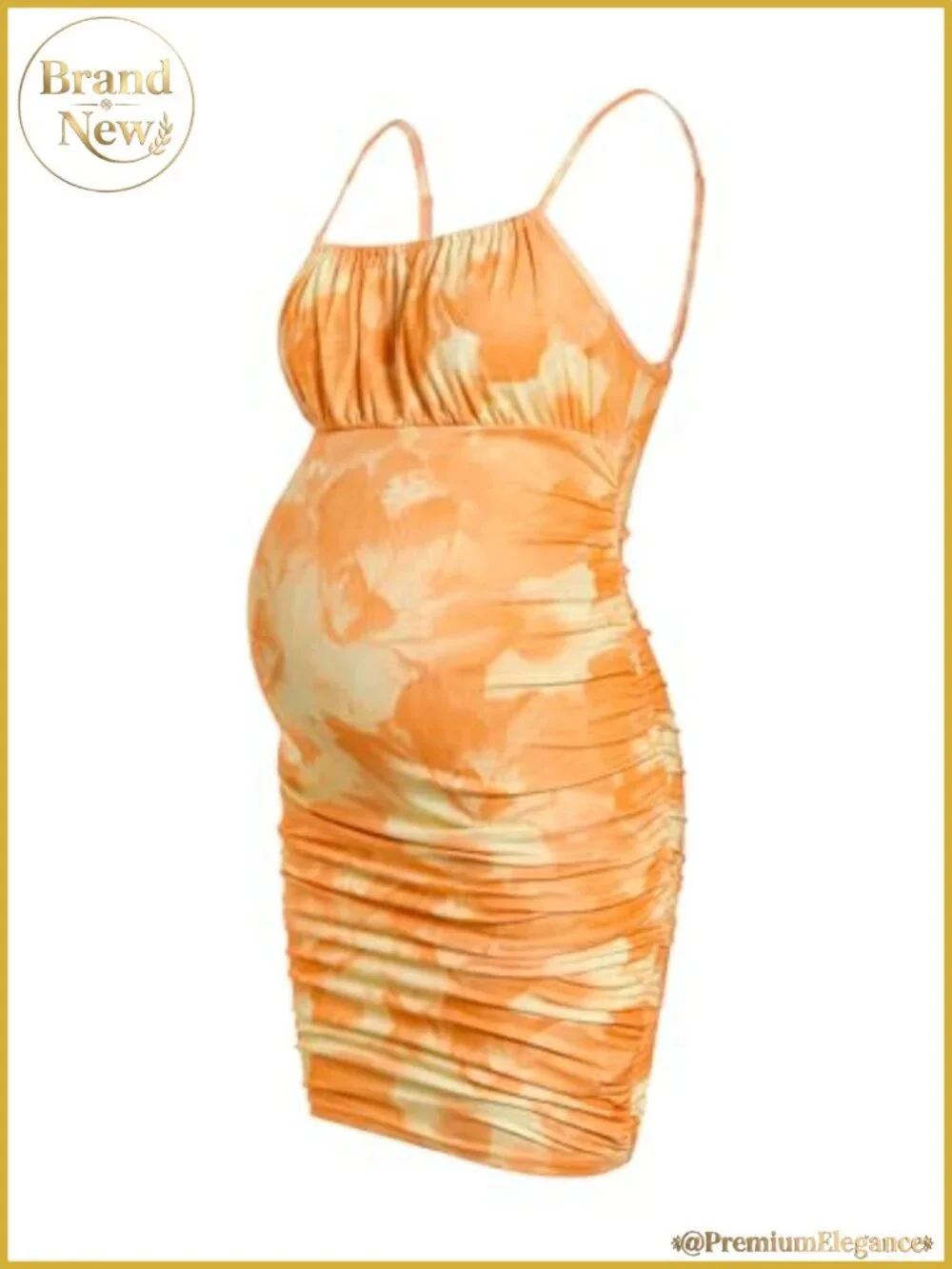 Maternity Floral Cami Slip Dress Sleeveless Tie Shoulder